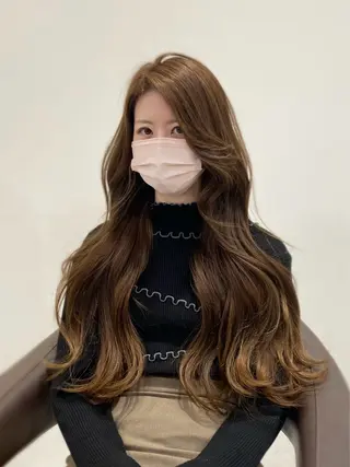 ロング カラー 岡山 愛のヘアスタイル