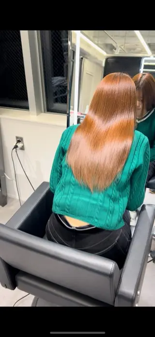 ロング 髪質改善/透明感 艶カラー/hiraiのヘアスタイル