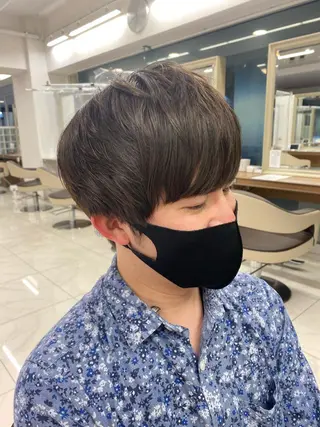 ショート 長妻莉央/縮毛矯正 髪質改善カラーのヘアスタイル