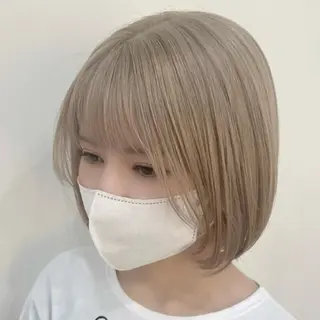 ショート ハイトーン/ボブ/ ハイライト🌱ᩚ涼介のヘアスタイル