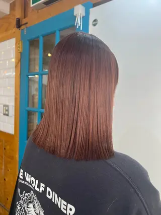 セミロング カラー KANA/ボブ/ インナーカラー/艶髪のヘアスタイル