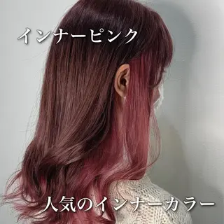 セミロング カラー 中本 達也のヘアスタイル