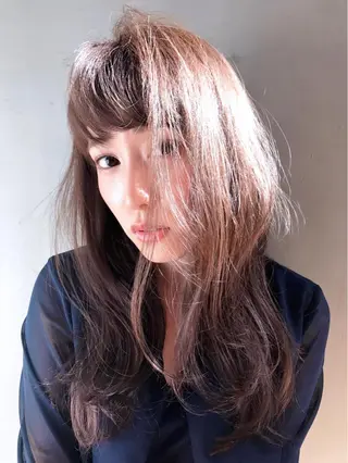 ロング カラー 田邉 真之助のヘアスタイル