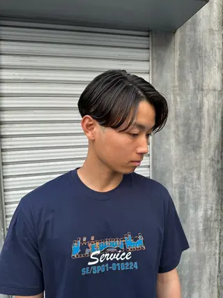 ショート パーマ メンズ 波巻きスパイラルパー マ/シャドウパーマ駿のヘアスタイル