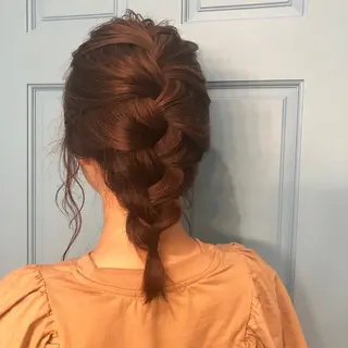 カラー ヘアアレンジ レイヤー/お顔まわり 暖色カラー🍑Amiのその他イメージ