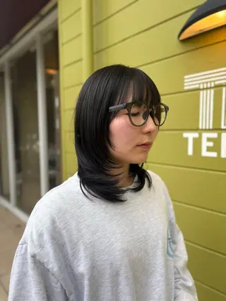 セミロング 小山内 一馬のヘアスタイル