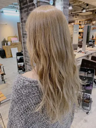 ロング カラー パーマ 代表 中島貴志のヘアスタイル