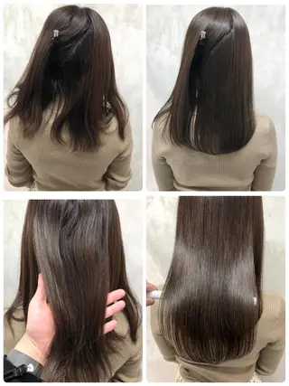 セミロング 満足度⭕️縮毛矯正師 谷口にお任せを👍のヘアスタイル