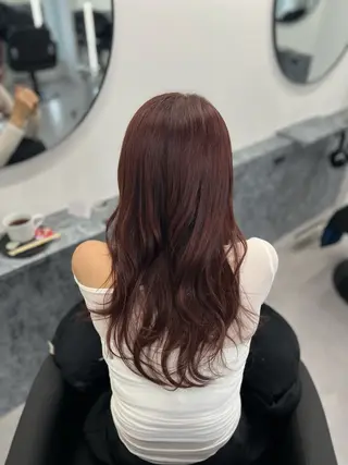 ロング カラー eco /艶カラー/ レイヤーカット /のヘアスタイル