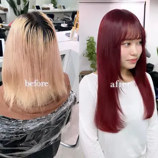 セミロング カラー sio.nail&eyebrow salon shimokitazawa2号店所属・nailist mana𖤐´-のネイルデザイン