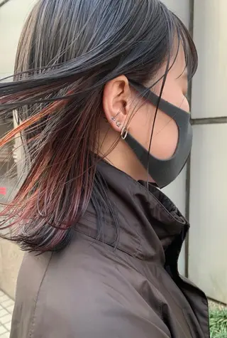 カラー 石渡このみ 🍊レイヤーカットのヘアスタイル