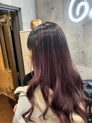 ロング パーマ ヘアアレンジ メンズ キッズ ネイル マツエク・マツパ アイブロウ スワイプするのちょっ と待った艶髪/透明感のヘアスタイル