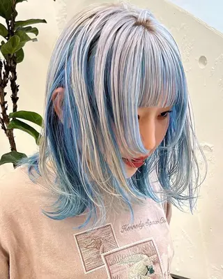 ミディアム カラー Null 表参道のヘアスタイル