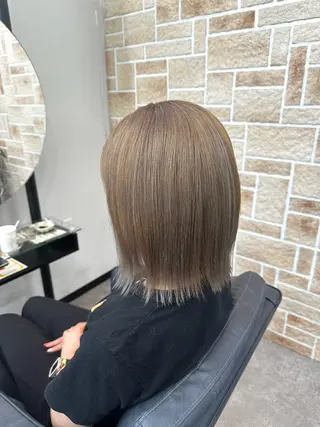 ミディアム カラー 栗谷 竜希のヘアスタイル