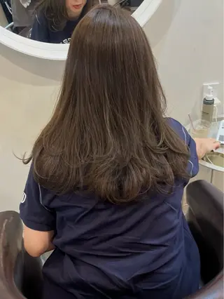 ロング カラー 下石怜子/レイヤー/ 透明感カラーのヘアスタイル