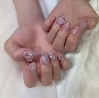 カラー ネイル 𓂃🦢Aurora Swan🌙𓂃のネイルデザイン