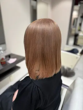 ミディアム カラー 艶カラー/ハイトーン /アレンジ/meiのヘアスタイル