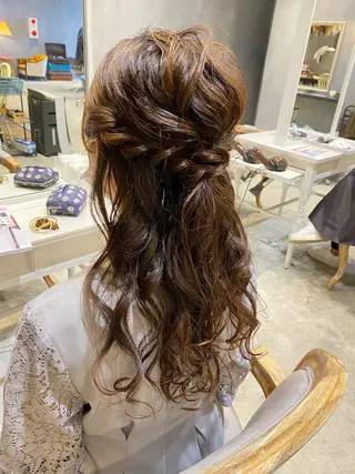 ロング 内田 遥香のヘアスタイル