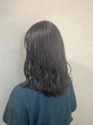 セミロング 池袋/透明感カラー 🎀Yuri🎀のヘアスタイル