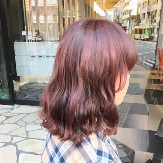 セミロング カラー MESSA Raffinato所属・岩永 知衣のヘアスタイル