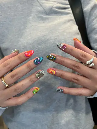 ネイル 文 /個性派ネイルのネイルデザイン