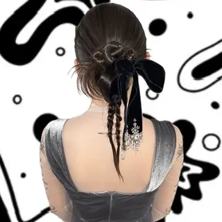 セミロング ヘアアレンジ hair salon　丹tan所属・Rena✴︎トレンド ×スタンダードMIXのヘアスタイル