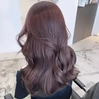 ミディアム カラー パーマ 森山 陽菜のヘアスタイル
