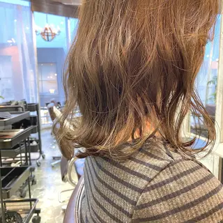 ミディアム カラー ヘアアレンジ tane.所属・【ダメージレス施術】 【透明感】北村 拓也のヘアスタイル