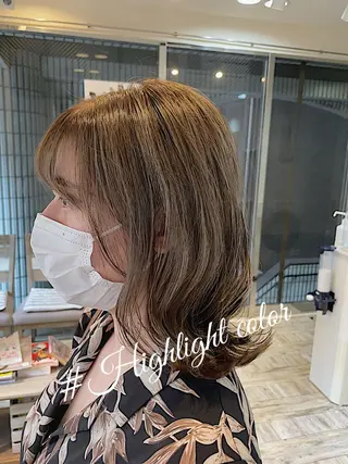 ミディアム カラー 【垢抜け大人髪】 TIARA西山のヘアスタイル