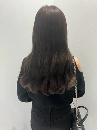 ロング カラー ヘアアレンジ 🫧透明感ラベンダー 似合わせ🫧あい🫧のヘアスタイル