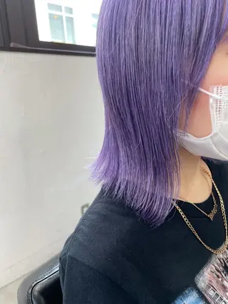 ミディアム カラー 韓国/ハイトーン/ ボブ🎀MIKU🎀のヘアスタイル