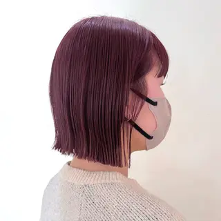 ショート yuuka/ボブ/ダ ブルカラー/髪質改善のヘアスタイル