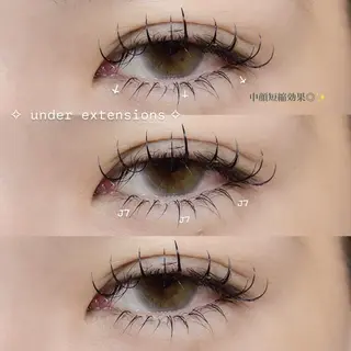 マツエク・マツパ Mell Yuuna ♡パリエク /束感のマツエク・マツパデザイン