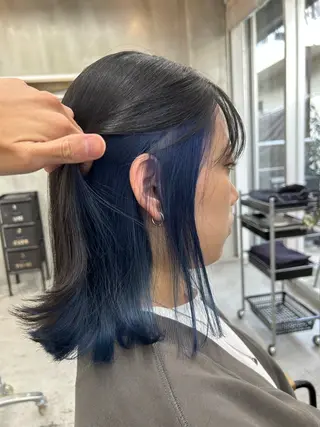 セミロング カラー RYOSUKE ハイトーンのヘアスタイル