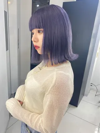 ミディアム カラー ヘアアレンジ SHACHU渋谷神南店所属・SHACHU ayamiのヘアスタイル