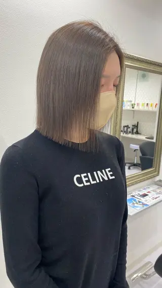 ショート カラー RURI韓国ボブ 🇰🇷タッセルボブのヘアスタイル