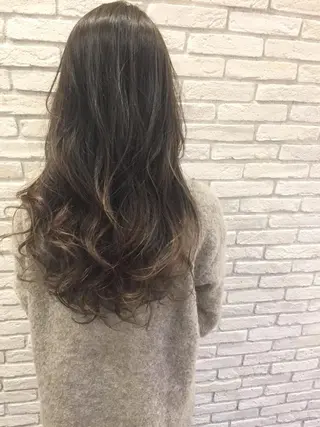 ロング カラー シールエクステ⭐️ オオミタクヤのヘアスタイル
