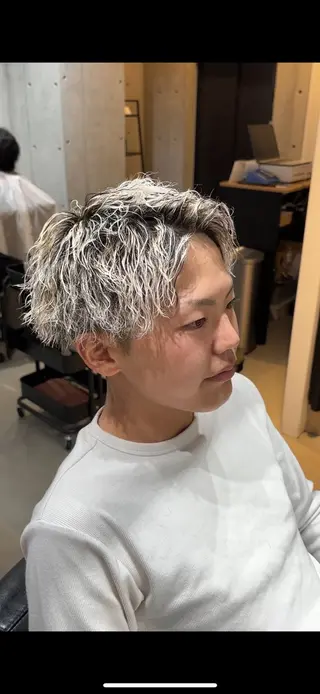 ショート 曲がる縮毛矯正 心斎橋/本町　あつやのヘアスタイル
