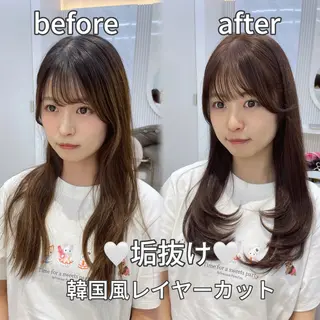 ロング 顔周り特化/ 韓国ヘア/TAKUのヘアスタイル