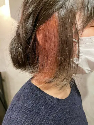 ミディアム カラー FUJINO RYOのヘアスタイル