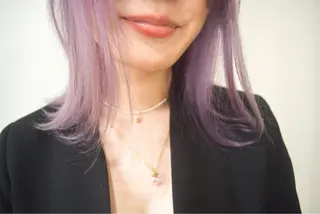 ミディアム カラー ハイトーンカラー RYUのヘアスタイル