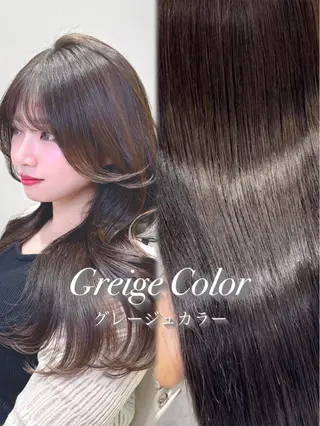 ミディアム カラー 韓国ヘア/レイヤー/ 顔まわり/りょーとのヘアスタイル