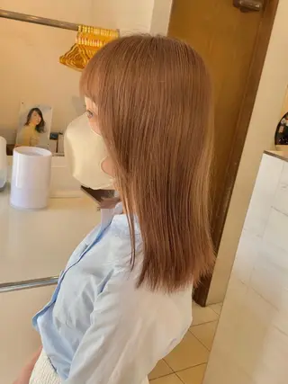 ミディアム カラー 山田勇真 ボブ/縮毛矯正/金山のヘアスタイル