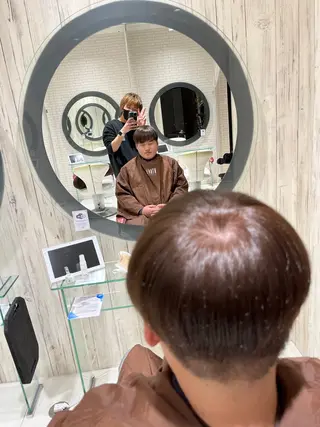 ショート カラー メンズ INCE HAIR 明石所属・小西 怜央のヘアスタイル
