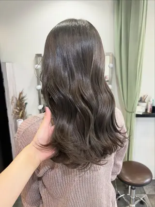 セミロング カラー nagano saraのヘアスタイル