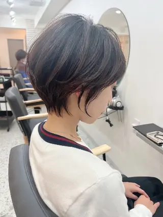 ショート カラー パーマ 田邉 真之助のヘアスタイル