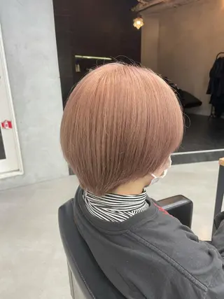 ショート カラー ヘアアレンジ 韓国/ハイトーン/ ボブ🎀MIKU🎀のヘアスタイル