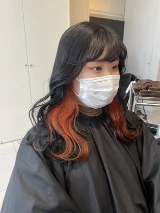 ロング カラー ALIVE原宿🖤 カラーリストるねこのヘアスタイル