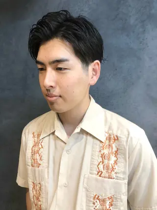 ヘアアレンジ メンズ ainico+所属・メンズ特化✂️栗原 侑也のヘアスタイル