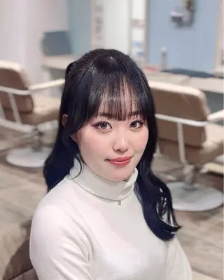 ロング カラー suzuka/透明感 カラー 美髪縮毛矯正のヘアスタイル